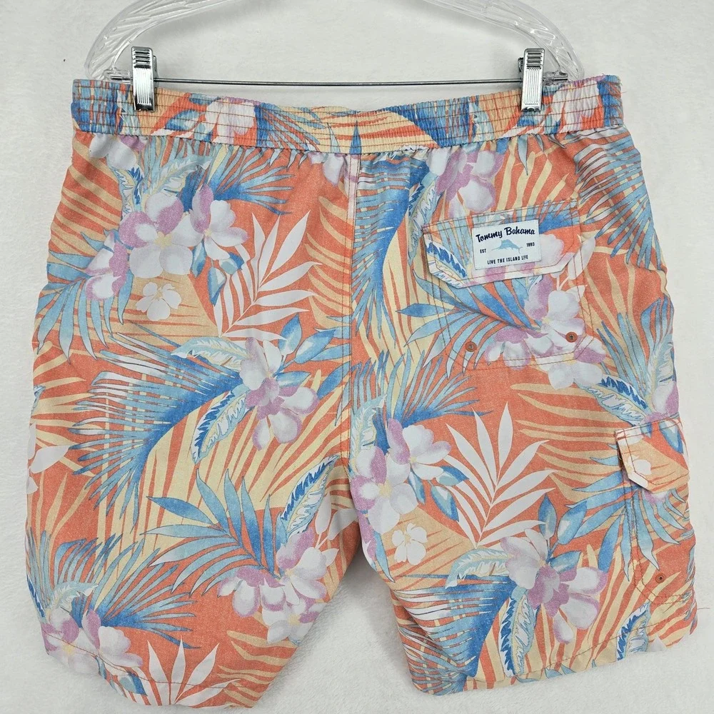 Tommy Bahama Swim Trunks Mens XL Board Shorts Floral Recycled Polyester Swimwear